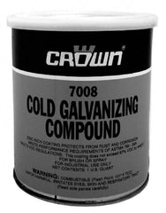 Crown - 32 oz Zinc Cold Galvanizing Compound - Comes in Bottle, Food Grade - Benchmark Tooling