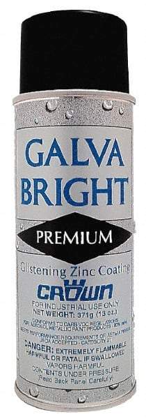 Crown - 16 oz Zinc Cold Galvanizing Compound - Comes in Aerosol, Food Grade - Benchmark Tooling