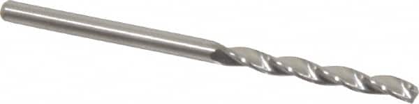 M.A. Ford - 2.5mm 150° Solid Carbide Jobber Drill - Bright Finish, Right Hand Cut, Parabolic Flute, Straight Shank, 43mm OAL, Standard Point - Benchmark Tooling