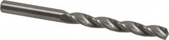 M.A. Ford - Letter E (1/4) 150° Solid Carbide Jobber Drill - Bright Finish, Right Hand Cut, Parabolic Flute, Straight Shank, 3-1/4" OAL, Standard Point - Benchmark Tooling