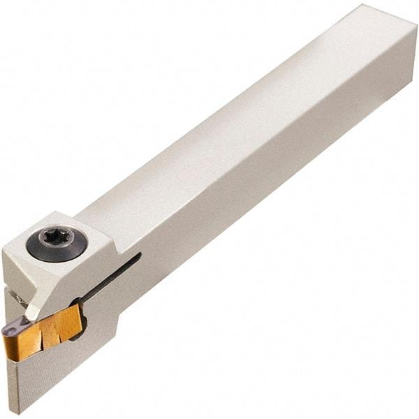 Iscar - GHD, External, Left Hand, 1" Max Depth of Cut, 0.26 to 0.327" Groove Width, Indexable Grooving Tool Holder - GDM.. 808, GI.. 8.. Insert Compatibility, 1-1/2" Shank Height, 1-1/2" Shank Width, 7" OAL - Benchmark Tooling