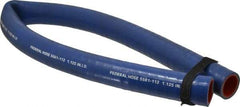 Federal Hose - 1-1/8" ID x 1.52" OD x 3' OAL, Coolant Hose - -65 to 350°F, Blue - Benchmark Tooling