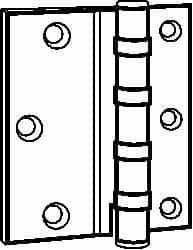 Stanley - 5" Long Steel Commercial Hinge - Benchmark Tooling