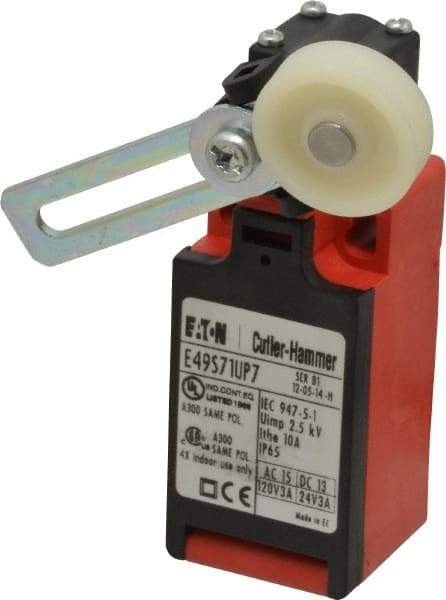 Eaton Cutler-Hammer - SPDT, NC/NO, 500 Volt, Screw Terminal, Roller Lever Actuator, General Purpose Limit Switch - 4, 13, 4X, 6P NEMA Rating, IP65 IPR Rating, Screw Mount - Benchmark Tooling