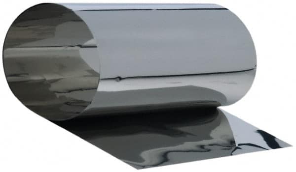 Made in USA - 50 Inch Long x 12 Inch Wide x 0.031 Inch Thick, Roll Shim Stock - Stainless Steel - Benchmark Tooling