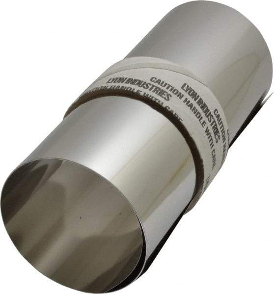 Made in USA - 50 Inch Long x 6 Inch Wide x 0.003 Inch Thick, Roll Shim Stock - Stainless Steel - Benchmark Tooling