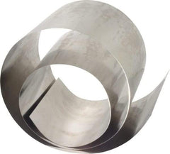 Made in USA - 50 Inch Long x 6 Inch Wide x 0.01 Inch Thick, Roll Shim Stock - Stainless Steel - Benchmark Tooling