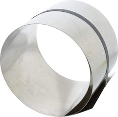 Made in USA - 50 Inch Long x 6 Inch Wide x 0.02 Inch Thick, Roll Shim Stock - Stainless Steel - Benchmark Tooling