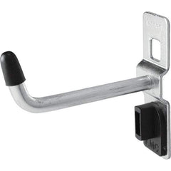 Kennedy - 1/4" Diam, 2" Long Single Vertical End Pegboard Hook - Steel - Benchmark Tooling