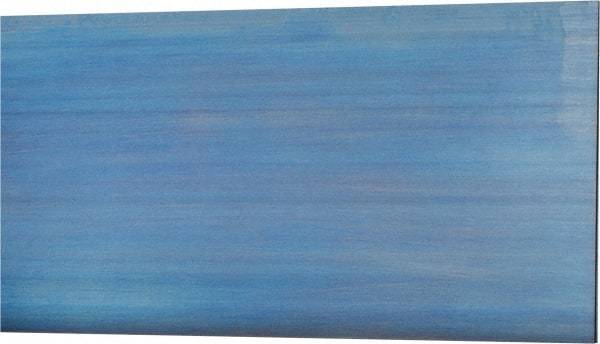 Made in USA - 6" Wide x 25" Long x 0.008" Thick, Spring Steel Sheet - Grade 1095 Blue Tempered - Benchmark Tooling