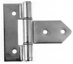 Made in USA - 3-3/4" Long x 2" Wide, Hinge - Zinc, Zinc Plated Finish - Benchmark Tooling