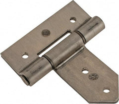 Made in USA - 3-3/4" Long x 2" Wide, Hinge - Aluminum, Brushed Finish - Benchmark Tooling