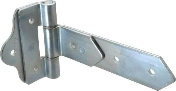 Made in USA - 8" Long x 2" Wide, Hinge - Zinc, Zinc Plated Finish - Benchmark Tooling
