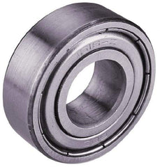 Value Collection - 1-1/4" Bore Diam, 2-9/16" OD, Double Shield Semi Ground Extra Light Radial Ball Bearing - 11/16" Wide, 1 Row, Round Bore, 2,616 Lb Static Capacity, 4,386 Lb Dynamic Capacity - Benchmark Tooling