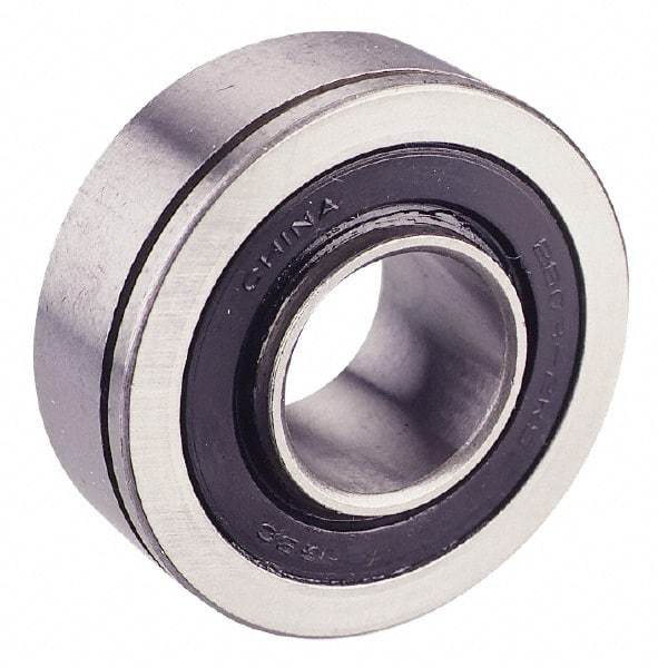 Value Collection - 5/8" Bore Diam, 1-3/4" OD, Double Seal Semi Ground Extra Light Radial Ball Bearing - 1 Row, Round Bore, 707 Lb Static Capacity, 1,366 Lb Dynamic Capacity - Benchmark Tooling