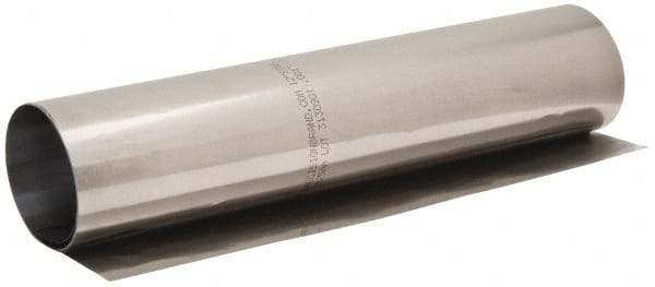 Made in USA - 10 Ft. Long x 12 Inch Wide x 0.001 Inch Thick, Roll Shim Stock - Steel - Benchmark Tooling