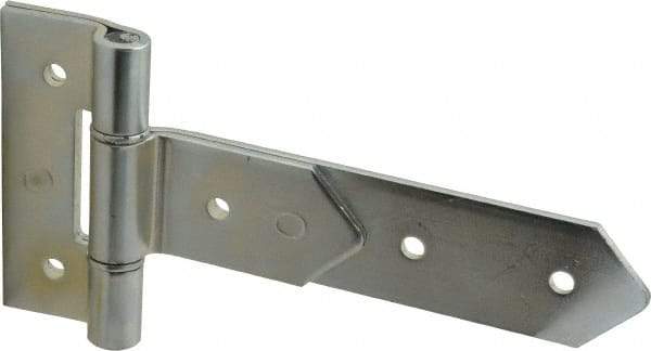 Made in USA - 8" Long x 2" Wide, Hinge - Zinc, Zinc Plated Finish - Benchmark Tooling