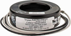 Simpson Electric - 2 VA Burden, 300 Amp AC Input, 5 Amp AC Output, 50 to 400 Hz, Panel Meter Donut Current Transformer - Screw Terminal, For Use with AC Ammeter - Benchmark Tooling