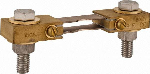 Simpson Electric - Panel Meter Switchboard Shunt - 100, 50 mV Drop, Screw Terminal, For Use with Falcon Series 200 mVDC Meters - Benchmark Tooling