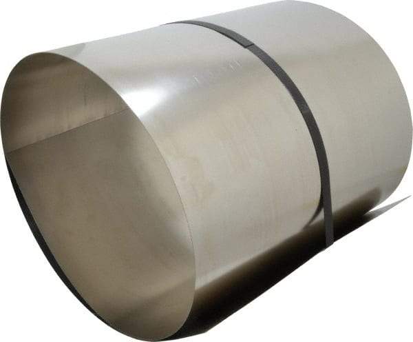 Made in USA - 50 Inch Long x 12 Inch Wide x 0.02 Inch Thick, Roll Shim Stock - Stainless Steel - Benchmark Tooling