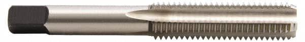 Hertel - 1-8 UNC, H6, 4 Flute, Bottoming Chamfer, Bright Finish, High Speed Steel Hand STI Tap - 5-3/4" OAL, 2-9/16" Thread Length - Benchmark Tooling