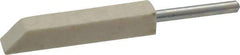 Made in USA - 1/4" Diam, 1/8" Shank Diam, Taper Shaped Mounted Bob - Hard Density, 1/4" Head Length, 1-1/2" Shank Length, Wool Felt, for Reciprocating Tools - Benchmark Tooling