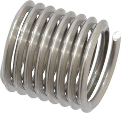 Heli-Coil - M12x1.75 Metric Coarse, 18mm OAL, Free Running Helical Insert - 8-1/4 Free Coils, Tanged, Stainless Steel, Bright Finish, 1-1/2D Insert Length - Benchmark Tooling