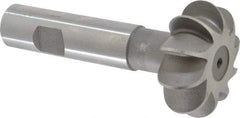 Whitney Tool Co. - 3/8" Radius, 3/4" Circle Diam, 1-7/8" Cutter Diam, Shank Connection, Convex Radius Cutter - 3/4" Shank Diam, 4" OAL, High Speed Steel, Uncoated, Profile Ground, 10 Teeth, Weldon Flat - Benchmark Tooling