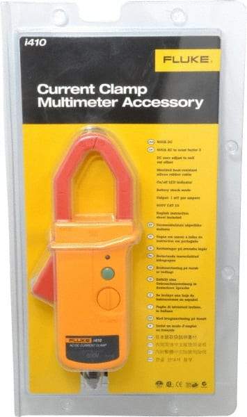 Fluke - Yellow/Red Electrical Test Equipment Clamp - Use with Digital Multimeters, Powers Quality Meters, Scope Meters - Benchmark Tooling