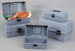 Flambeau - 1 Compartment Utility Tool Box - 17-1/8" Wide x 8-5/8" Deep x 9-1/4" High, Copolymer Resin, Gray - Benchmark Tooling