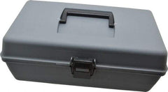 Flambeau - 1 Compartment Utility Tool Box - 11-1/8" Wide x 5-3/4" Deep x 4" High, Copolymer Resin, Gray - Benchmark Tooling