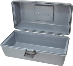 Flambeau - 1 Compartment Utility Tool Box - 13" Wide x 6" Deep x 6-1/4" High, Copolymer Resin, Gray - Benchmark Tooling