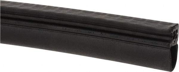 Made in USA - 13mm High, 10mm Max Compression, Keltan Clip On Gasket - 19-10 Door Gauge, 20mm Wide, Cut to Length - Benchmark Tooling