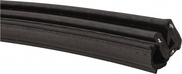 Made in USA - 11mm High, 3.5mm Max Compression, Keltan Clip On Gasket - 21-12 Door Gauge, 9.5mm Wide, Cut to Length - Benchmark Tooling