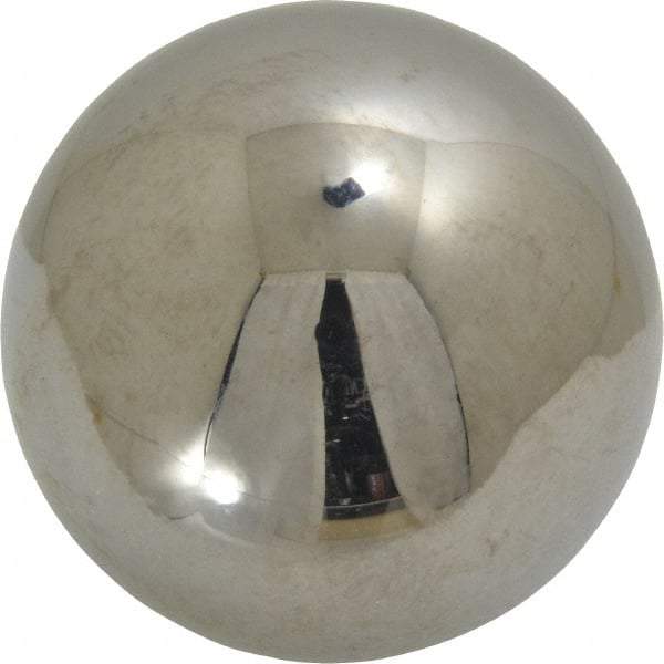 Value Collection - 2 Inch Diameter, Grade 50, Chrome Steel Ball - 62 to 66 C Hardness, 0.00005 Inch Diameter Deviation, 0.000025 Inch Sphericity - Benchmark Tooling