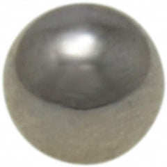 Value Collection - 5 mm Diameter, Grade 25, Chrome Steel Ball - 62 to 66 C Hardness, 0.00005 Inch Diameter Deviation, 0.000025 Inch Sphericity - Benchmark Tooling