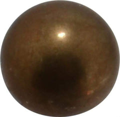 Value Collection - 3/8 Inch Diameter Brass Ball - 0.0002 Inch Sphericity, Grade 200, 75 to 87 B Hardness - Benchmark Tooling