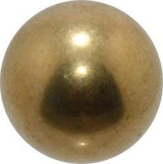Value Collection - 5/8 Inch Diameter Brass Ball - 0.0002 Inch Sphericity, Grade 200, 75 to 87 B Hardness - Benchmark Tooling
