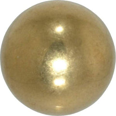 Value Collection - 3/4 Inch Diameter Brass Ball - 0.0002 Inch Sphericity, Grade 200, 75 to 87 B Hardness - Benchmark Tooling