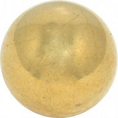 Value Collection - 1 Inch Diameter Brass Ball - 0.0002 Inch Sphericity, Grade 200, 75 to 87 B Hardness - Benchmark Tooling
