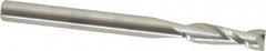 SGS - 1/8", 7/16" LOC, 1/8" Shank Diam, 1-1/2" OAL, 2 Flute, Solid Carbide Square End Mill - Single End, Uncoated, Spiral Flute, 30° Helix, Centercutting, Right Hand Cut, Right Hand Flute, Series 52 - Benchmark Tooling