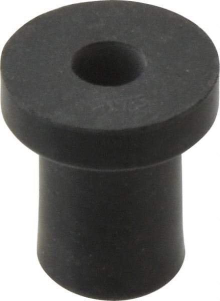 RivetKing - 1/4-20, 0.74" Diam x 0.187" Thick Flange, Rubber Insulated Rivet Nut - UNC Thread, Rubber, 1/2" Body Diam, 0.831" OAL - Benchmark Tooling