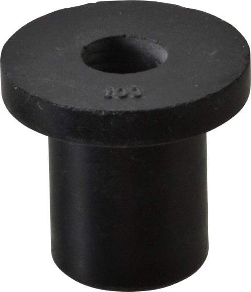 RivetKing - 3/8-16, 1-1/4" Diam x 0.187" Thick Flange, Rubber Insulated Rivet Nut - Neoprene, 3/4" Body Diam, 1-1/16" OAL - Benchmark Tooling