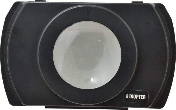 Electrix - 4 Diopter, 3" Wide, Task & Machine Light Magnifier Lens - Black, For Use with 7450 & 7452 Magnifiers - Benchmark Tooling