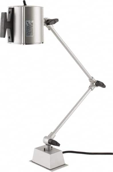 Electrix - 32 Inch, Swing Arm, Direct Mounted, Halogen, Gray, Desk Task Light - 55 Watt, 12 Volt, Nonmagnifying - Benchmark Tooling