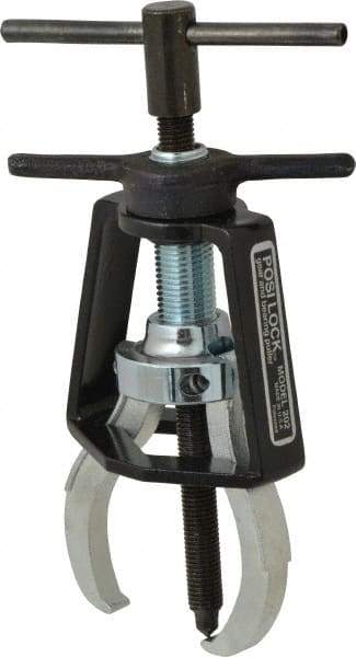 Posi Lock Puller - Steel 2-Jaw Miniature Bearing Puller - 2-1/4" Reach, For Bearings, Gears & Pulleys - Benchmark Tooling