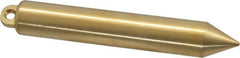 Lufkin - 6-3/4 Inch Long, 1 Inch Diameter Brass Plumb Bob - 20 Ounce - Benchmark Tooling