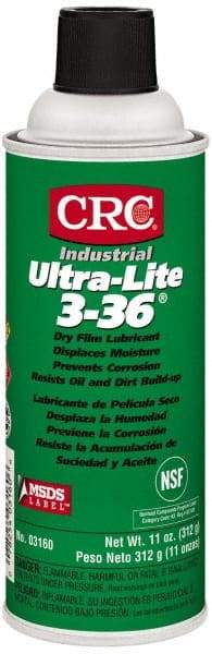 CRC - 16 oz Aerosol Dry Film Lubricant - Amber, -40°F to 300°F, Food Grade - Benchmark Tooling