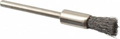 Osborn - 1/4" Brush Diam, End Brush - 1/8" Diam Shank, 25,000 Max RPM - Benchmark Tooling