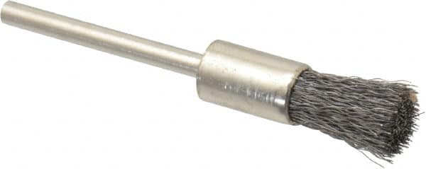 Osborn - 5/16" Brush Diam, End Brush - 1/8" Diam Shank, 25,000 Max RPM - Benchmark Tooling